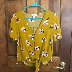 Yellow Floral Shirt